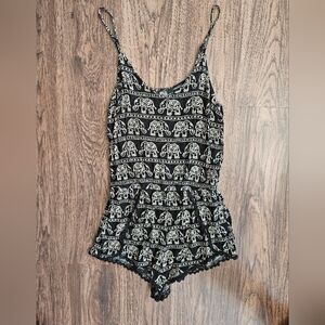 Forever 21 African Elephant Romper Size Small